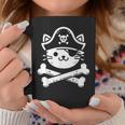 Pirate Cat Crossbones Cat Lover Cats Kitten Owner Coffee Mug Unique Gifts
