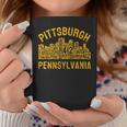 Pittsburgh Pennsylvania Sl City Skyline 412 Home Vintage Coffee Mug Unique Gifts