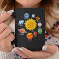 Planetas Del Sistema Solar Para Niños Astronautas Jóvenes Taza de café Regalos divertidos