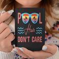 Pool Hair Don't Care Summer Swimmer Quote Coffee Mug Unique Gifts