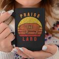 Praise The Lard Retro Sunset Coffee Mug Unique Gifts