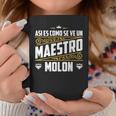 Profesor Divertido Humor Regalo Para Maestro Molon Escuela Taza de café Regalos divertidos