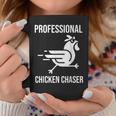 Professional Chicken Chaser Farmer Chicken Farm Coffee Mug Unique Gifts
