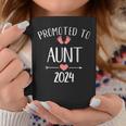 Promoted To Aunt 2024 Pregnancy Announcement Coffee Mug Unique Gifts