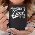 Promoted To Dad 2024 Coffee Mug Unique Gifts