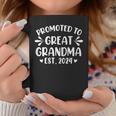 Promoted To Great Grandma 2024 Soon To Be Great Grandmother Coffee Mug Personalized Gifts