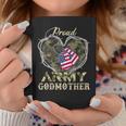 Proud Army Godmother With Heart American Flag For Veteran Coffee Mug Unique Gifts