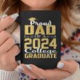 Proud Dad Of 2024 Graduate College Graduation Coffee Mug Funny Gifts