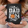 Proud Dad Of A 2024 Senior Basketball Graduation Coffee Mug Unique Gifts