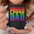 Proud Dad Lgbt Rainbow Gay Pride Father's Day Coffee Mug Unique Gifts