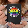 Proud Of You Free Dad Hugs Gay Pride Ally Lgbtq Men Coffee Mug Unique Gifts