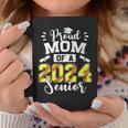 Proud Mom Of A Softball Senior 2024 Graduate Coffee Mug Funny Gifts