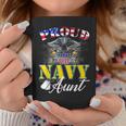 Proud Navy Aunt With American Flag Veteran Coffee Mug Unique Gifts