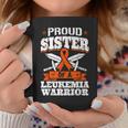 Proud Sister Of A Leukemia Warrior Sis Awareness Ribbon Coffee Mug Unique Gifts