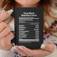 Pure Black Nutritional Facts Blm Movement Coffee Mug Unique Gifts