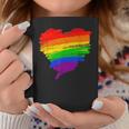 Rainbow Heart Lgbt Ally Lgbtq Lesbian Transgender Gay Pride Coffee Mug Unique Gifts