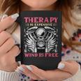Therapy Is Expensive Wind Is Free Vintage Motorcycle Coffee Mug Unique Gifts
