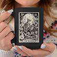 The Reader Tarot Card Book Lover Skeleton Reading Book Coffee Mug Unique Gifts