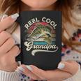 Reel Cool Grandpa Fishing Vintage Retro Father's Day Dad Coffee Mug Funny Gifts