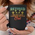 Retired Cat Retirement 2024 Decoration Women Coffee Mug Unique Gifts