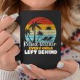Retired Teacher Every Child Left Behind Retro Vintage Coffee Mug Unique Gifts