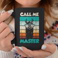 Retro Bulldogge Call Me Master Tassen, Coole Hunde Liebhaber Mode Lustige Geschenke