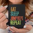 Retro Eat Sleep Jump Rope Repeat Skipping Jumping Roping Coffee Mug Unique Gifts