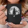 Retro Full Moon & Minimalist Pine Tree Vintage Graphic Coffee Mug Unique Gifts