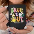 Retro Groovy Bruh We Out Sped Teachers Last Day Of School Coffee Mug Personalized Gifts