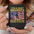 Retro I'm A Dad Grandpa And A Police Officer Fathers Day Coffee Mug Unique Gifts
