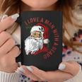 Retro I Love A Man With A Beard Santa Clauses Xmas Coffee Mug Funny Gifts