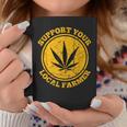 Retro Marijuana Support Your Local Farmer Cannabis Weed 2023 Coffee Mug Funny Gifts
