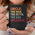 Retro Vintage Uncle The Man The Myth The Bad Influence Men Coffee Mug Unique Gifts