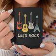 Lets Rock Rock N Roll Guitar Retro Sin Mangas Taza de café Regalos divertidos
