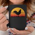 Rooster Chicken Black Orange Yellow Farm Farmer Farming Coffee Mug Unique Gifts