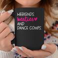 Weekends Besties Dance Comps Cheer Dance Mom Daughter Girls Coffee Mug Funny Gifts