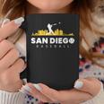 San Diego Baseball Vintage City Skyline Retro Baseball Lover Coffee Mug Unique Gifts