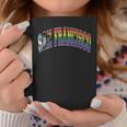 San Francisco Arched Style Text Progress Pride Pattern Coffee Mug Unique Gifts