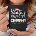 Santa's Favorite Grandma Ugly Sweater Christmas Coffee Mug Funny Gifts