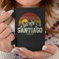 Santiago Chile Vintage Mountains Retro Souvenir Coffee Mug Unique Gifts