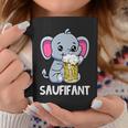 Saufifant Party Elefant Alkohol Bier Saufen Feiern Tassen Lustige Geschenke