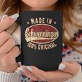 Schwenningen Retro Logo Schwenningen Black S Tassen Lustige Geschenke