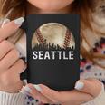 Seattle Skyline City Vintage Baseball Lover Coffee Mug Unique Gifts