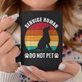 Service-Human Do Not Pet Dog Lover Vintage Coffee Mug Unique Gifts