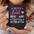 Sister Aunt Great Aunt I Just Keep Getting Better New Auntie Coffee Mug Funny Gifts