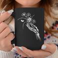 Skeleton Hand Holding Flowers Folkloric Wiccan Nature Witch Coffee Mug Unique Gifts