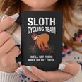 Sloth Cycling Team Lazy Sloth Sleeping Bicycle Coffee Mug Unique Gifts