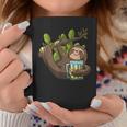 Smiling Sloth Beer Cactus Lazy Animal Sloth Lover Coffee Mug Unique Gifts