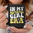 In My Softball Girl Era Retro Groovy Softball Girl Coffee Mug Unique Gifts