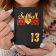 Softball Mom Mother's Day 13 Fastpitch Jersey Number 13 Coffee Mug Unique Gifts